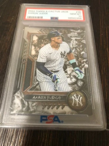 AARON JUDGE 2024 TOPPS X CACTUS JACK GEM MINT 10-98582956 CARD #35