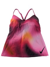 Nike Swim Women's Size Small Pink/Purple/Orange Racerback Tankini Top NWT