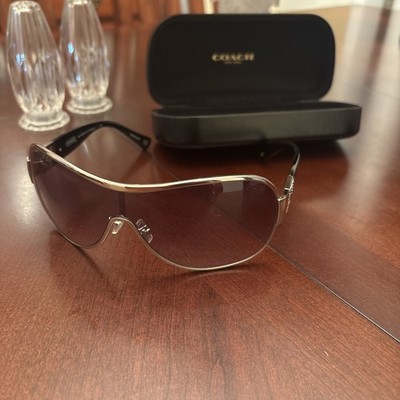 COACH REAGAN HC7005B DESIGNER SILVER/BLACK SUNGLASSES 
