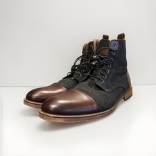 Botas de cuero coñac La Milano Stance 11 para hombre con lana gris talla 12 uso suave