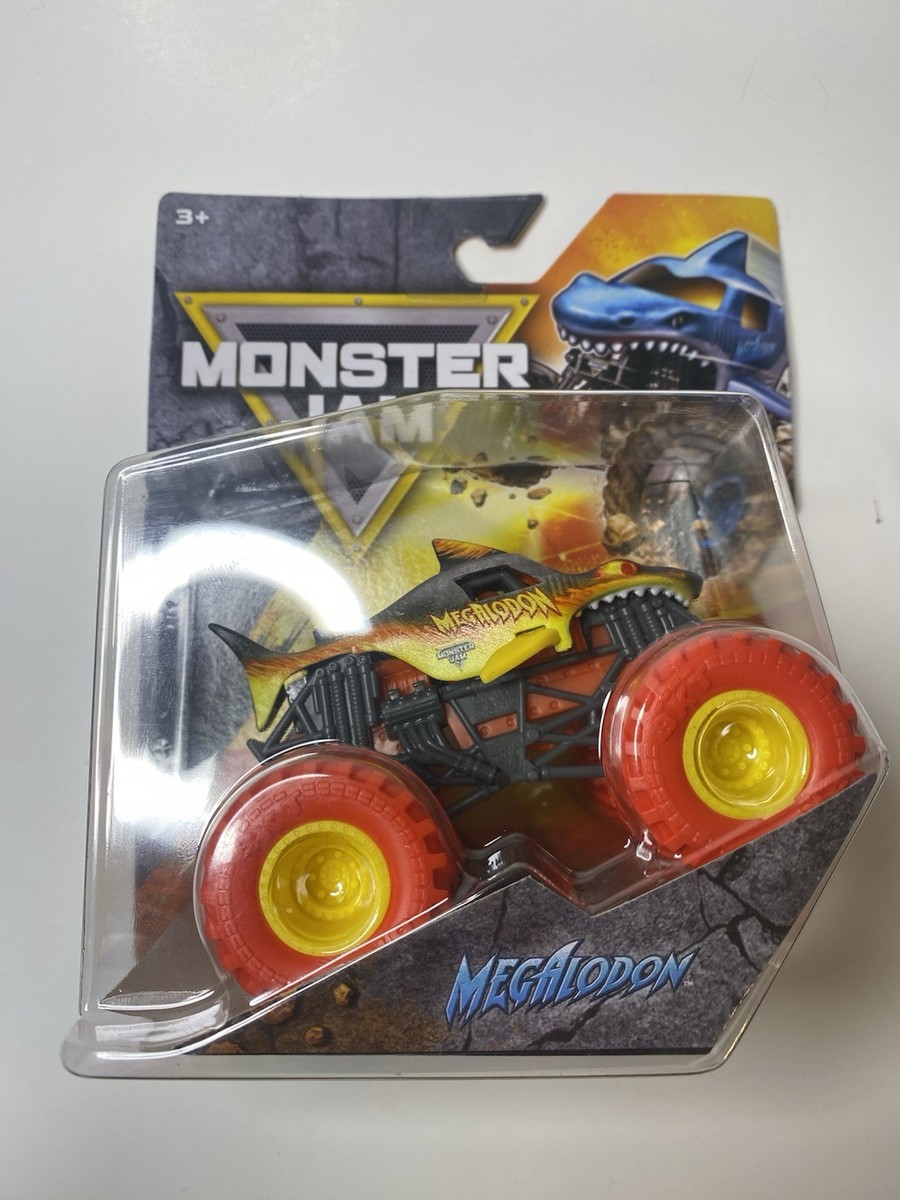 Monster Jam Truck - MEGALODON - 🔥Flames🔥 1:64 - Series 2 - *NEW
