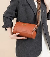 Borsa a Tracolla Donna Borsa con Tracolla Regolabile in Ecopelle Coccodrillo