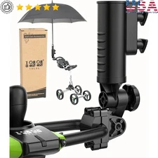 Aluminum Umbrella Holder Adjustable Knob Base Golf Cart Stroller Wheelchair New