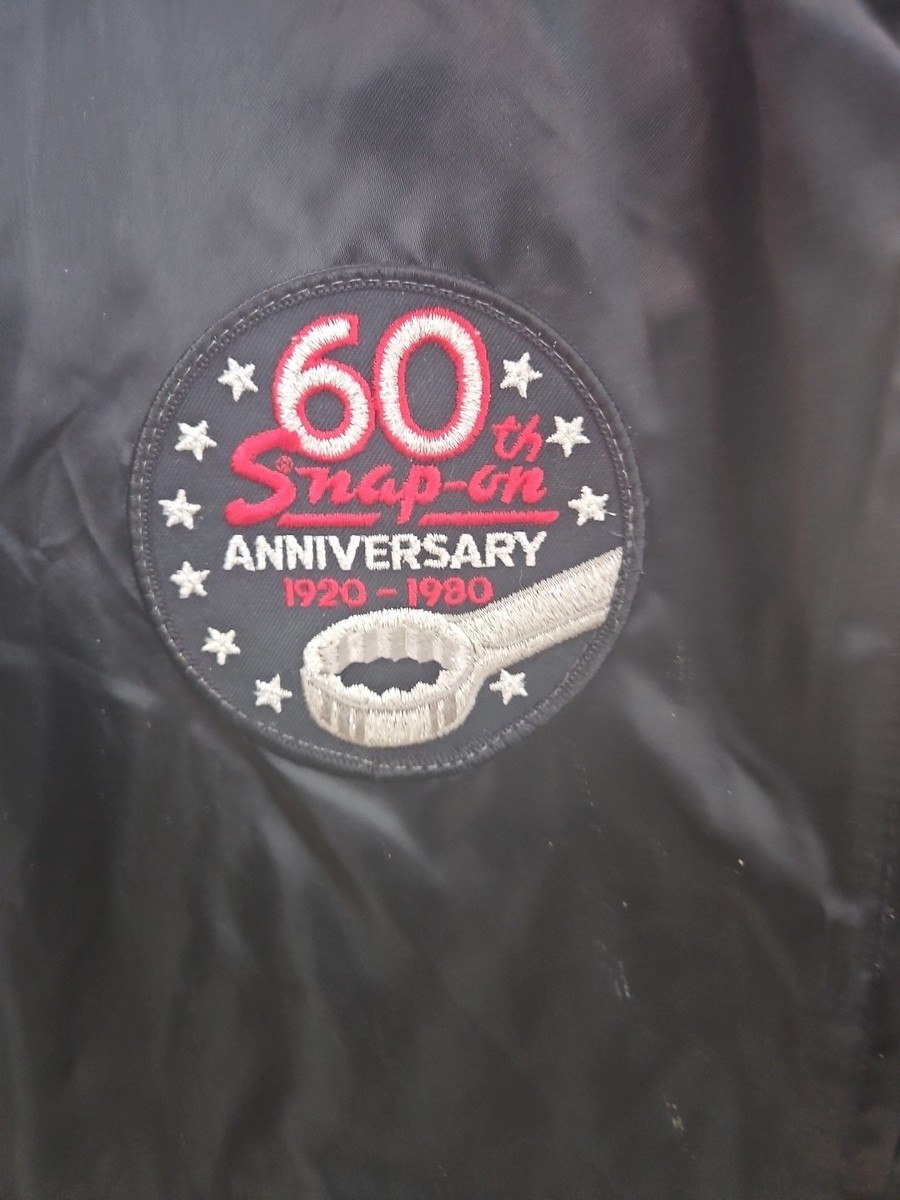 Vintage SNAP-ON Tools 60th Anniversary Jacket Made In USA Full Zip