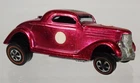 Vintage 1968 Mattel HOT WHEELS Car-Magenta CLASSIC 36 FORD COUPE-Redline