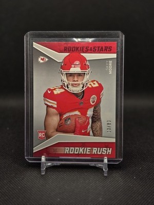 2022 NFL Panini Rookies & Stars Skyy Moore Rookie Rush RR-18 10/80 Chiefs