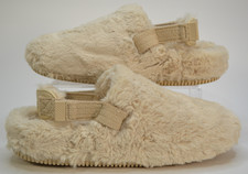 Nike Calm Mule Faux Fur Sandals FZ3119-100  Women's Size 9