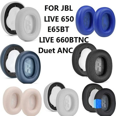 1 Paar Ohrpolster für JBL E65BTNC Duet ANC LIVE 650/660NC Kopfhörer, hochwertige