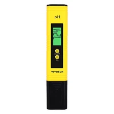 VIVOSUN Digital pH Meter, 0.01pH High Accuracy Pen Type Tester for Yellow 