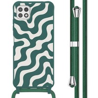 Imoshion SilikonhüLle Design Mit Band Samsung Galaxy A22 (5G) - Petrol Green Gro