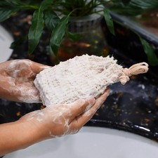 5 Pieces Soap Saver Bag Natural Sisal Exfoliating Soap Pouch 9 X 14 Cm Beige