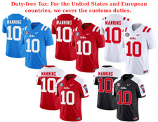 Ole Miss 10 Eli Manning 2025 Men's Stitched Jersey Blue, All Colors