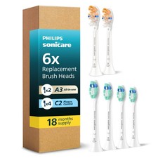 Philips Sonicare Replacement Brush Heads, 6-Pack, 18 Month Supply, White