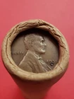 1912-D LINCOLN WHEAT CENT AU 1931D LINCOLN WHEAT PENNY COIN ROLL ENDS BANKROLLED