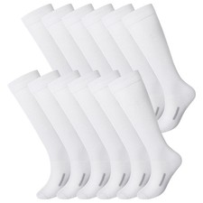 12 Pairs Youth Socks Bulk Soccer Football Softball Baseball Socks for Athleti...