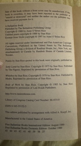 ANNE RICE - First 4 “Interview with the Vampire” Series - Picture 8 of 10