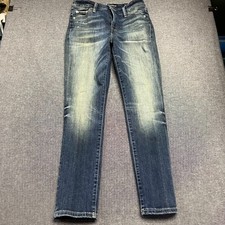 Lucky Brand Women's Jeans Size 0/25 Blue Hayden Skinny Ankle Denim Dark Wash