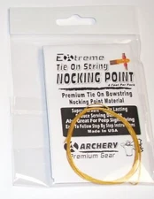 YELLOW TIE ON BOWSTRING NOCKING NOCK POINT Archery 48" & ACCESSORY SERVING CORD