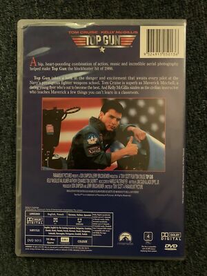 Top Gun (DVD, 1986) Tom Cruise, Tim Robbins, Kelly McGillis, Val