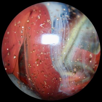 DAS Double Decade Marble Collector Series: FAT Oxblood Lutz