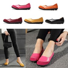 NEW Leather Pump Women Soft Loafers Shoes Ladies Ballet Flat Slipper Shoes