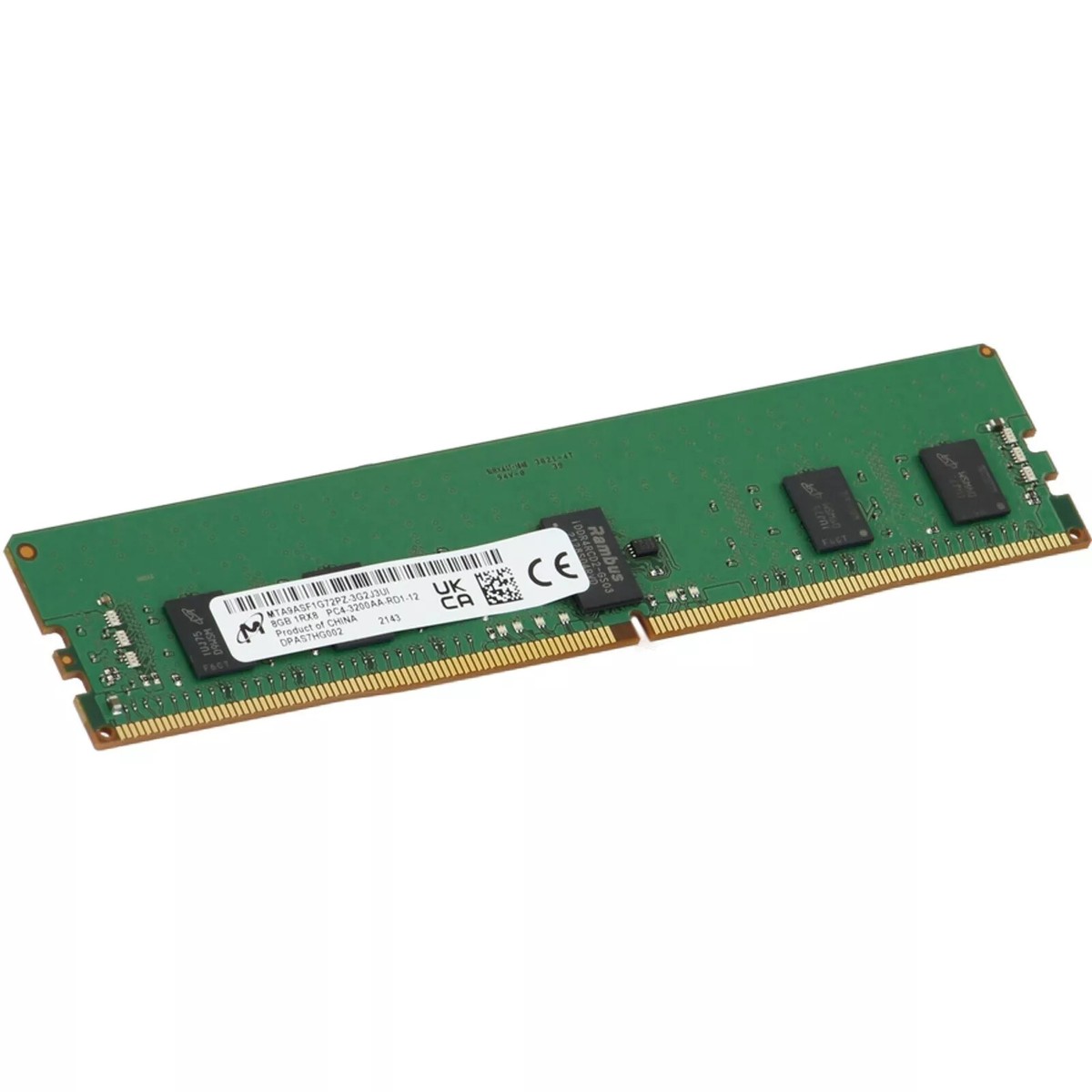 Micron 8GB 1Rx8 RDIMM- 3200MT/s (MTA9ASF1G72PZ-3G2J3UI) | eBay