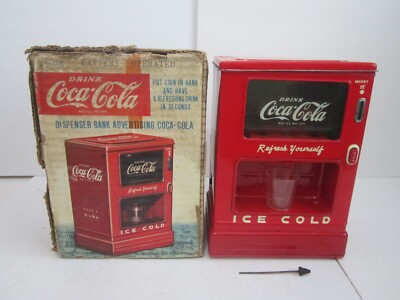 【激渋 50s vintage Coca-Cola トイ レジスター 美品】 VINTAGE 1950'S COCA-COLA LINEMAR COKE SODA POP DISPENSER TOY BANK
