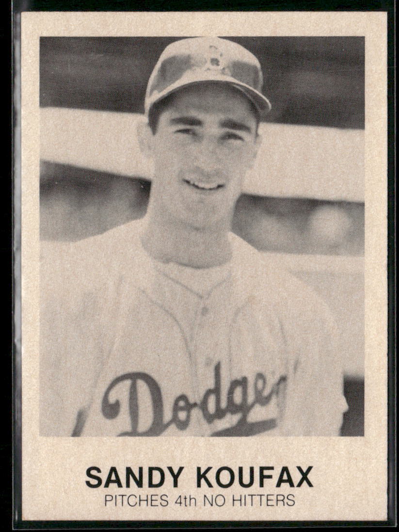 1977-84 Galasso Glossy Greats #244 Sandy Koufax