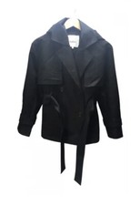 Ba&sh Bash Women’s Black Hooded Belted Jacket Size Xs / 0