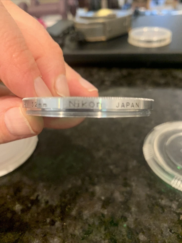 Nikon 52mm Chrome Ring X1 Green Filter In Nippon Kogaku Tokyo Case Free USA Ship - Image 4 of 4