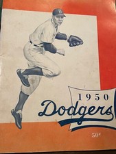 1950 Brooklyn Dodgers Yearbook With Team Picture 