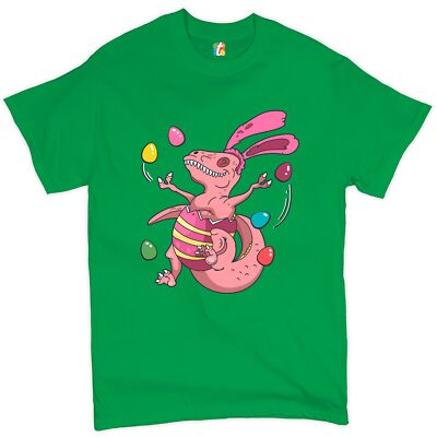 Easter Egg T-rex T-shirt Happy Easter Bunny Dinosaur Egg Hunt  Men's Tee