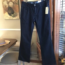 a.n.a. Women's Jeans Size 10 Dark Blue Flare Pants Bottoms