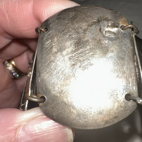 Vintage Sterling Graziella Latti Peruvian Panel Belt 232 Grams Atosha Coins - Picture 9 of 11
