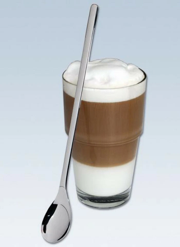6 x Longdrinklöffel Latte Macchiato Eislöffel Joghurtlöffel lange Löffel  - Bild 3 von 3