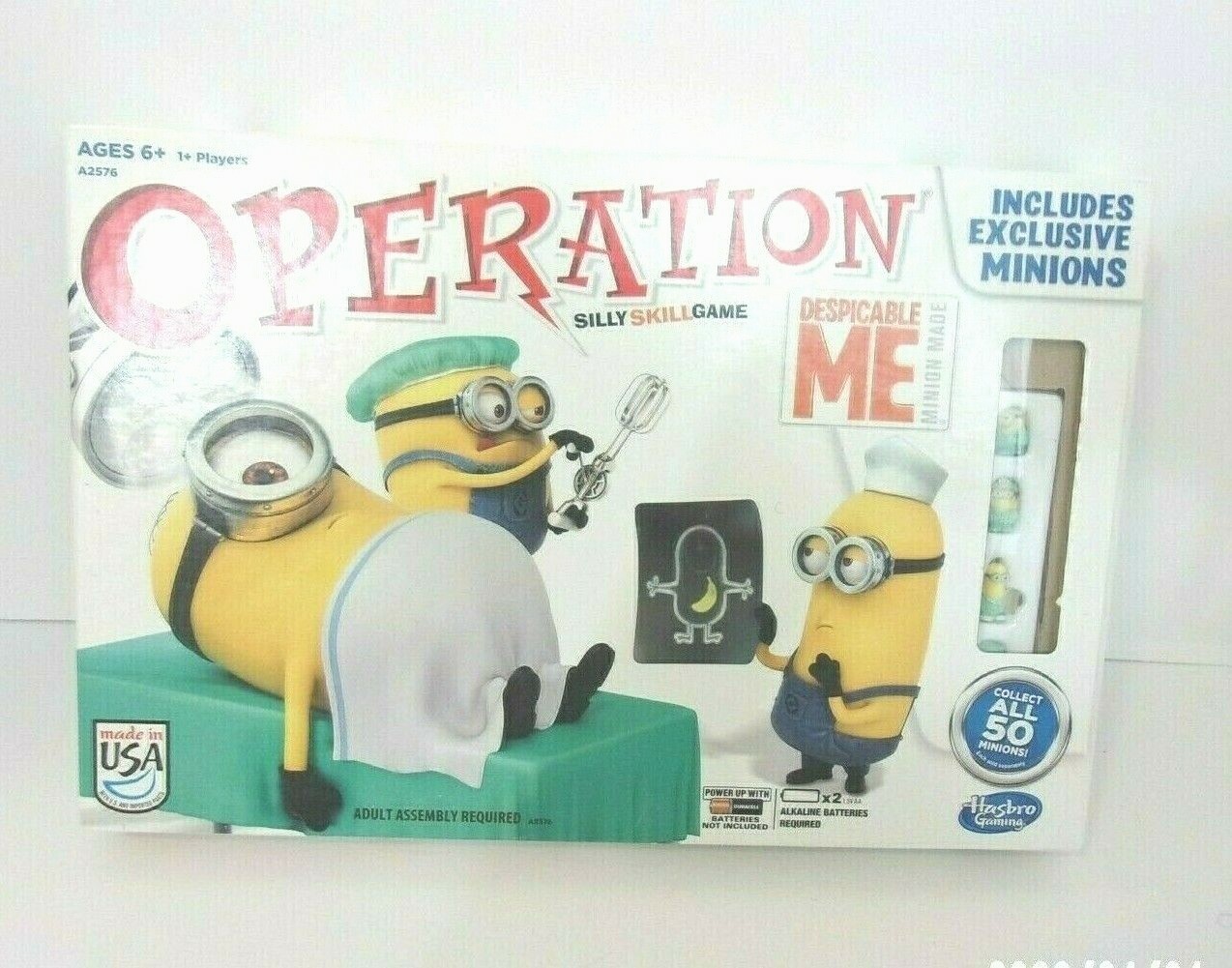 Hasbro Board Game Despicable Me 2 Minions Operation Game Storage Bag Missing