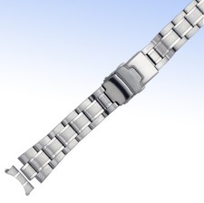 18mm Satin Stainless Steel WATCH Bracelet BAND w Curved Ends