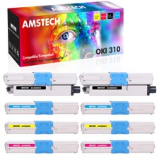 8x Toner Fits for OKI MC561 MC562 MC351 MC562w C510dn C330dn C530dn C511dn 
