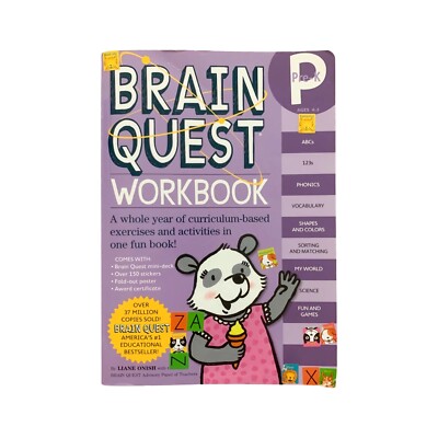 Brain Quest Workbook - Pre-K Educational Learning Home-School