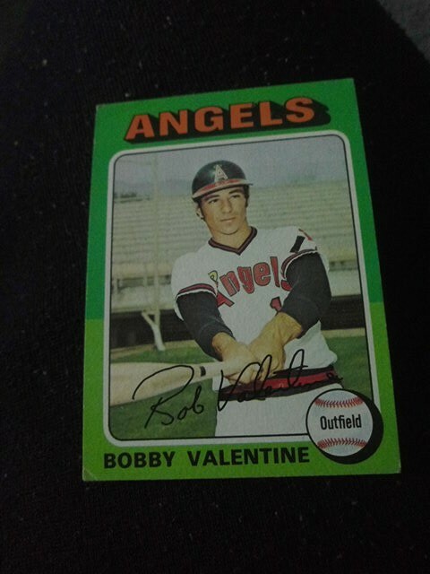 1975 Topps baseball card #215 Bobby Valentine California ...