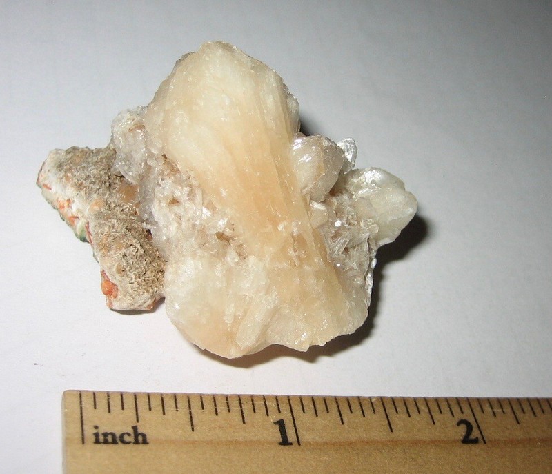1.8" BEAUTIFUL NATURAL PEACH STILBITE CRYSTAL MINERAL CLUSTER INDIA ~ 27.1g *A4