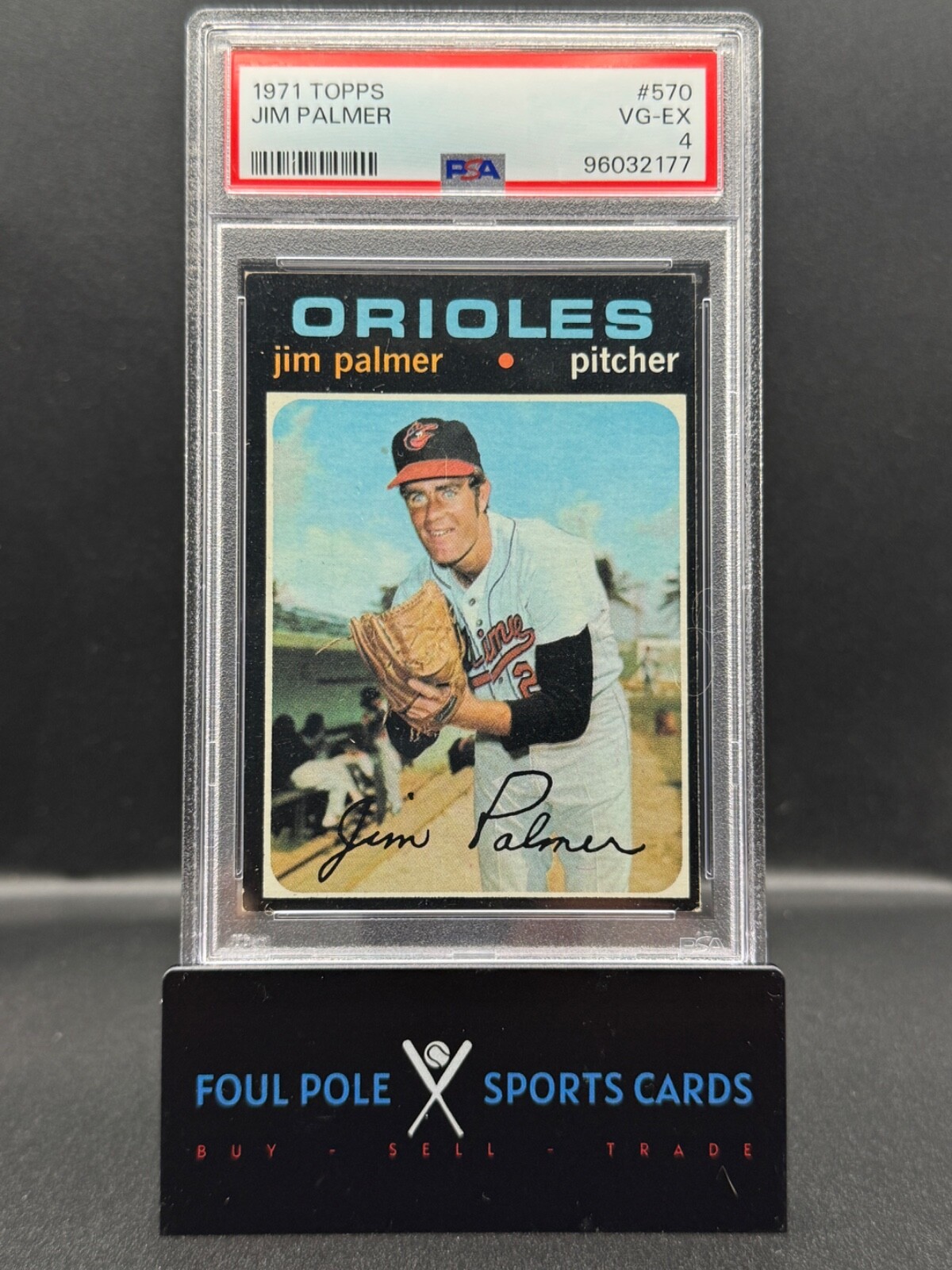 1971 Topps - #570 Jim Palmer PSA 4