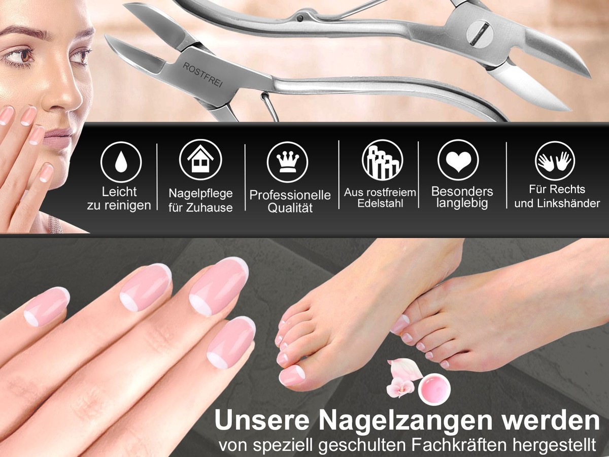 Nagelzange Mit Sperre – 14 Cm, Aus Rostfreiem Edelstahl, Für Fuß- & Fingernägel
