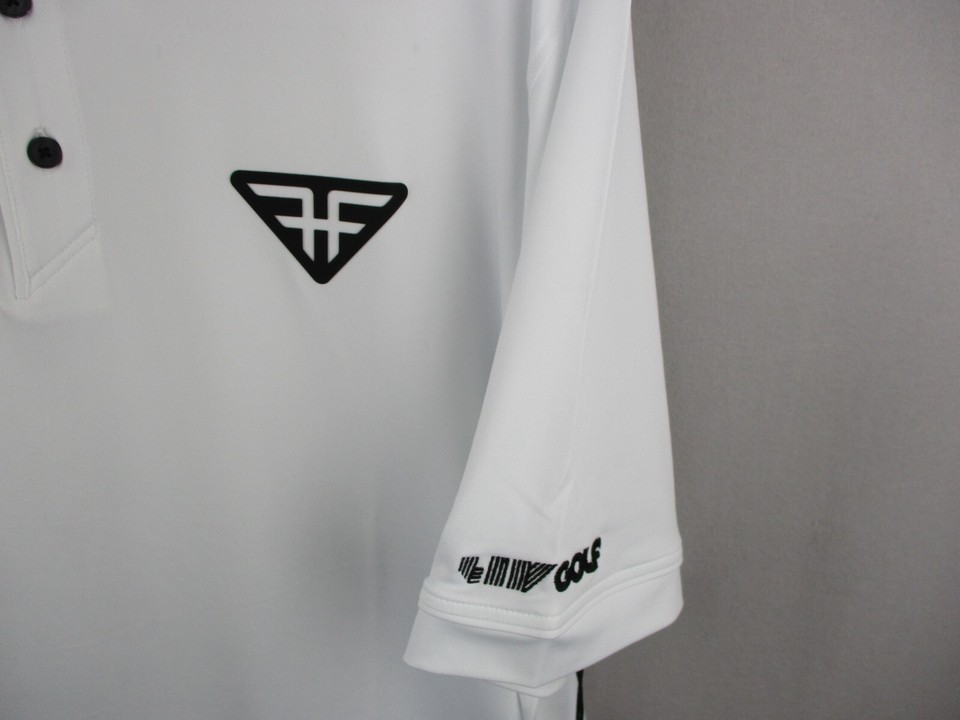 Liv Golf Polo Shirt Mens Large Hyflyers White Lightweight Phil