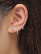 3pcs Turquoise D cor Earrings Set