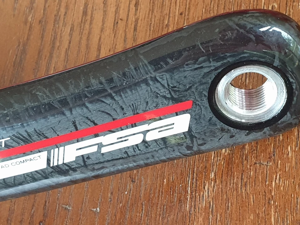 FSA K-Force Light (BBright) Carbon Crank Arm (RIGHT ONLY) 172.5mm (Compact) NEW - Image 4 of 4