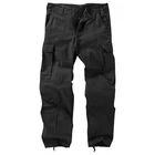 Mens Work Trouser Heavy Duty Cotton German Moleskin Army Style Combat Pant Black