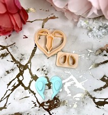 Clay cutters Love birds 1| Silver clay| Ceramic tools| Polymer clay cutters