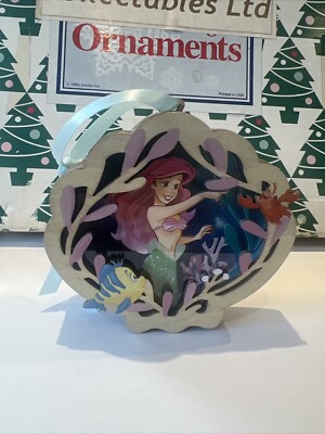Arielle & Freunde kleine Meerjungfrau Weihnachten Disney Hallmark Andenken Ornament Neu im Karton