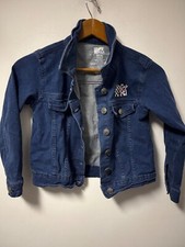 MTV Music Television Retro Girls Size M 7-8 Denim Jean Jacket Blue